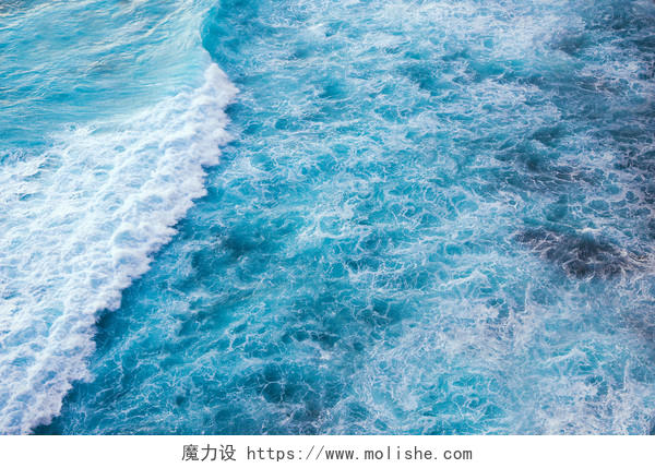 自然风景波涛汹涌海浪背景图